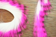   Hareline Magnum Tiger Barred Strips Hot Pink/Black/White