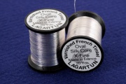   Lagartun Metallic Oval Tinsel X-Fine Silk Core 20 yd Silver