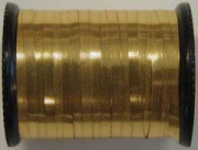  Lagartun Metallic Flat Embossed Tinsel Large 5 yd Satin Gold