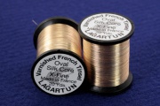   Lagartun Metallic Oval Tinsel X-Fine Silk Core 20 yd Gold